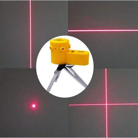 Gh - Laser Leveler Siku Laser Waterpass Kaki Tripod Siku Tukang Laser Level Alat Pengukur Kelurusan