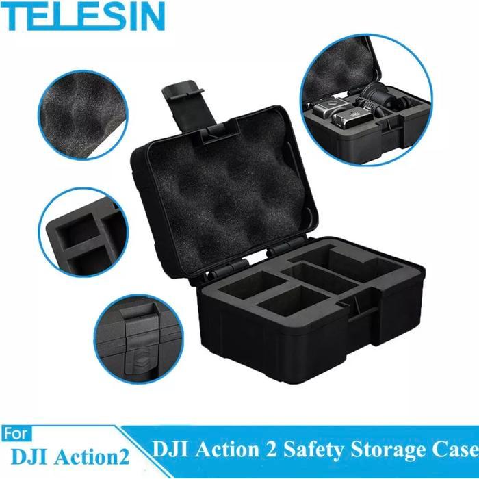 TELESIN Safety Storage Case Waterproof Protective Box Action 2
