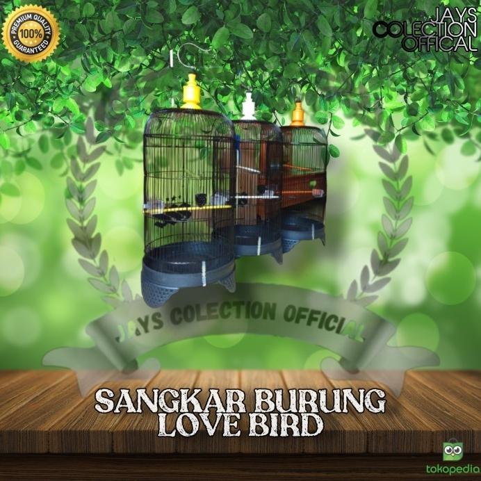 Sangkar Kandang Burung Lovebird Besi Kandang Burung Besi Kapsul Diameter 33Cm