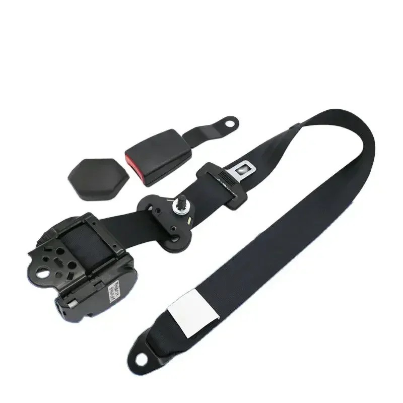 Unrsal Self-Winding Shrink 3-Point Seat Belt Lap With Car Seat Belt Adjuster Lock Seat Retractable