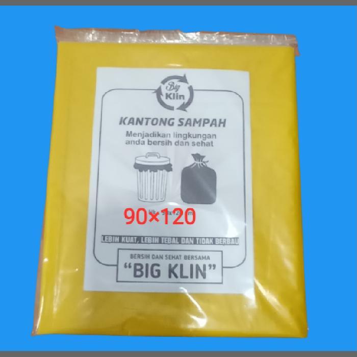 Kantong Plastik Sampah Besar 90120 Plastik Medis Kuning 12 Pcs