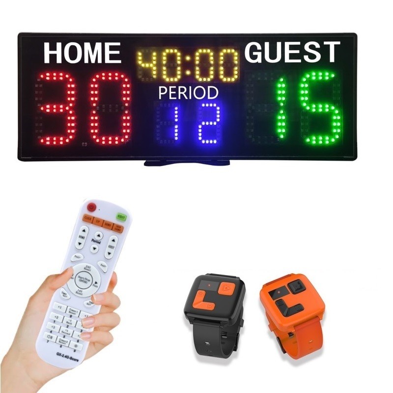 Portable Professional Tennis Training Match Score Keeper Board LED Electronic Padel Court Digital