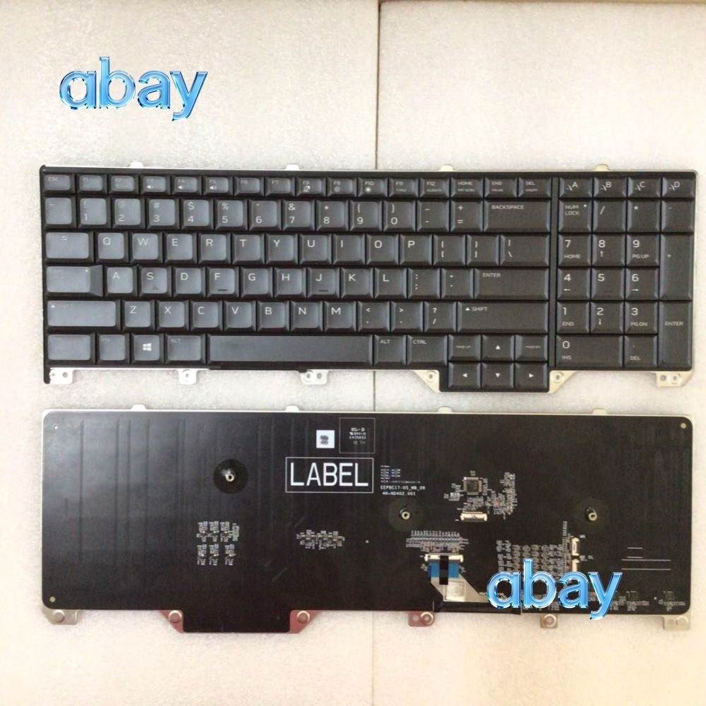 For Dell, Alienware Area-51m A51m M17 r5 P38e Keyboard 08YMH1