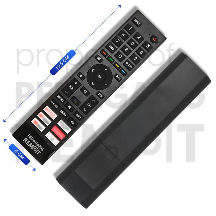 "New" Remot Pengganti untuk Remote TV LCD LED Android Smart TV 43A6500H 50A6500H 55A6500H 32A4200G