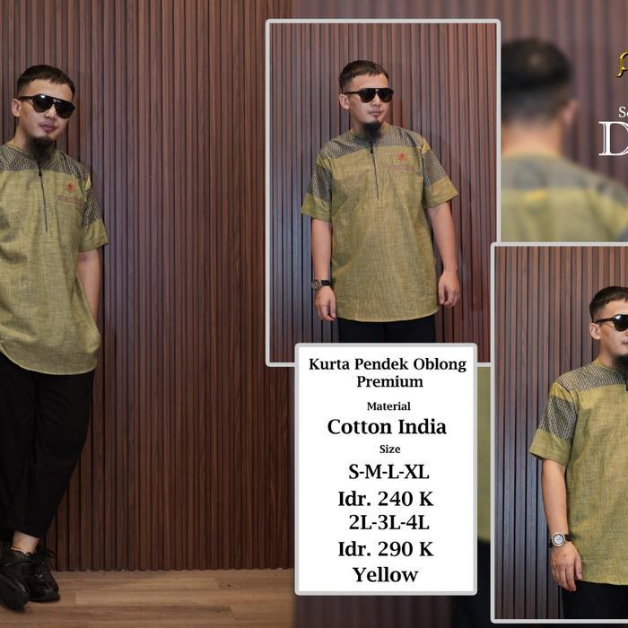 Stok Baru baju kurta pendek Al amwa - busana muslim pria dewasa official wear02