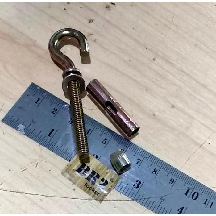 "New" hook anchor bolt 8x45 / Dinabolt gantung bulat - terbuka