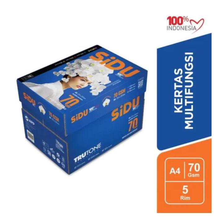1 DUS KERTAS HVS 70 A4 SINAR DUNIA - HVS 70GR A4 SIDU