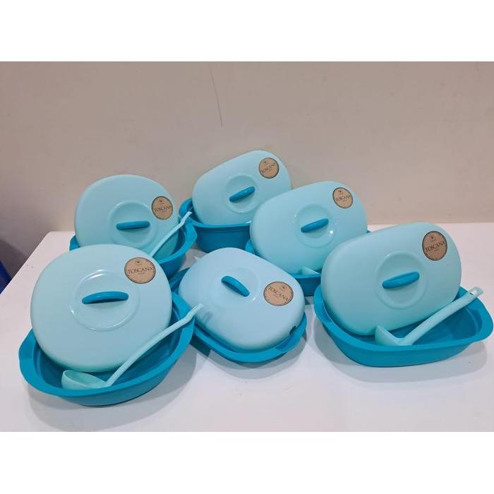 Green Leaf Verona Set Toscana 6pcs Wadah Saji Tempat Makan Serbaguna