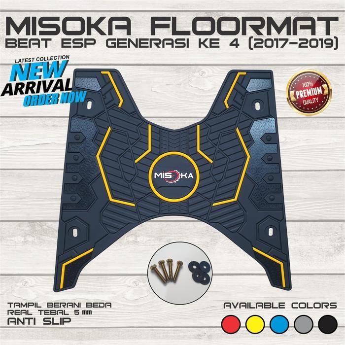 Misoka Floormat Beat ESP 2017 2019 Karpet Motor Rubber Karet Keren Murah