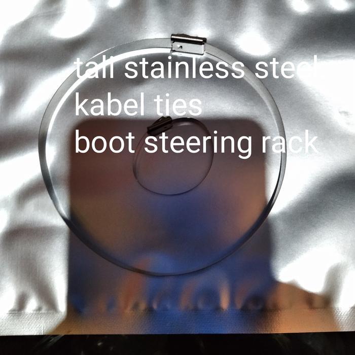 TALI STAINLESS STEEL PENGIKAT KARET BOOT RACK END STEERING UNIVERSAL