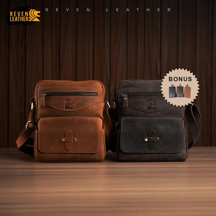 Tas Selempang Pria Sling Bag Pria Reven Rover Bag Tas Kulit Pria