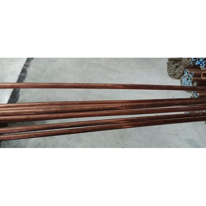 Brassco Pipa Tembaga Batangan Od 8Mm Tebal 2Mm - Soft
