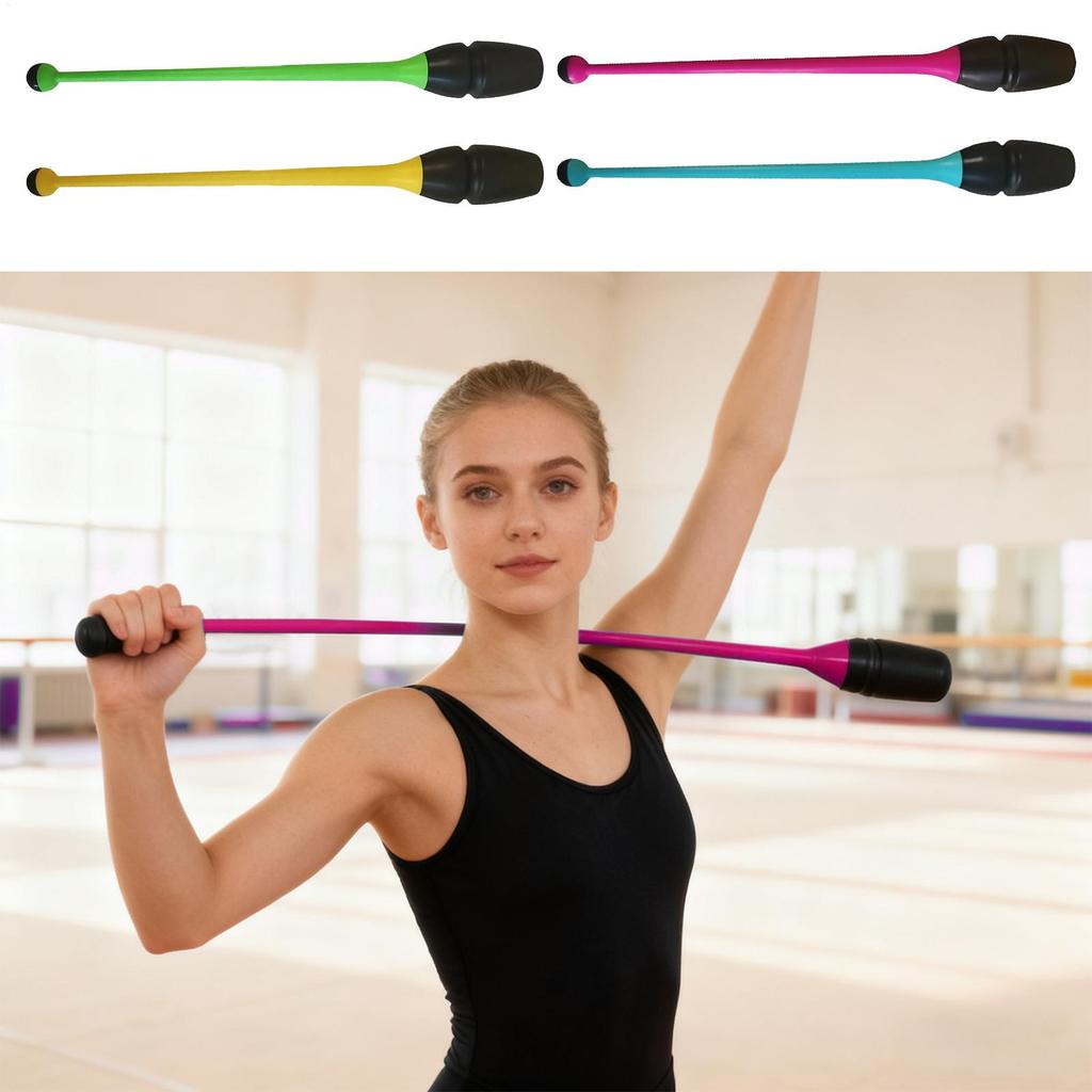 Rhythmic Gymnastics Stick Rubber Professional Non-Slip Rhythmic Gymnastics Practice Stick for