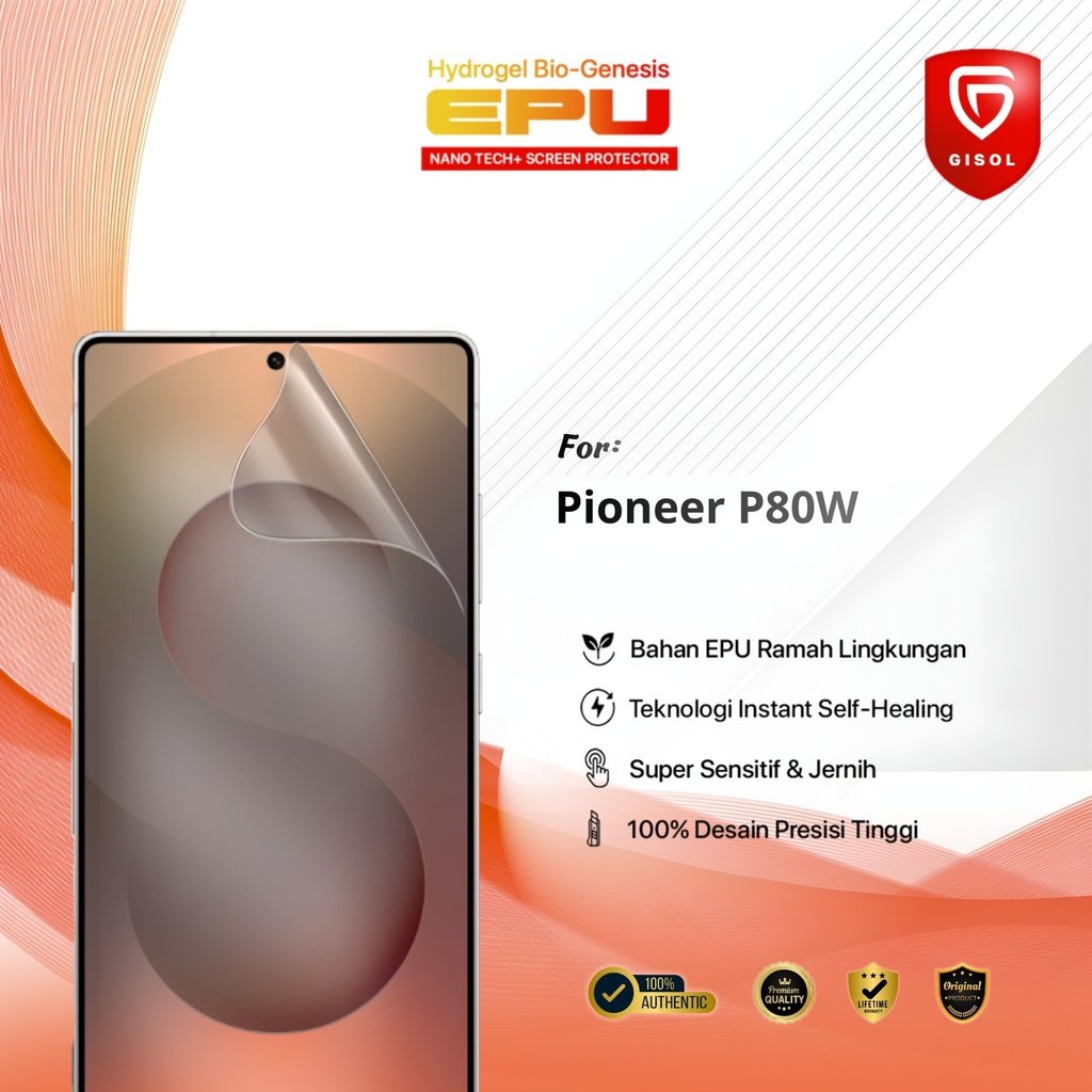 ORI GIN ALL BIO-HYDRO EPU Hydrogel Display Protector for Pioneer P80W High-End Anti Scratch High Tra