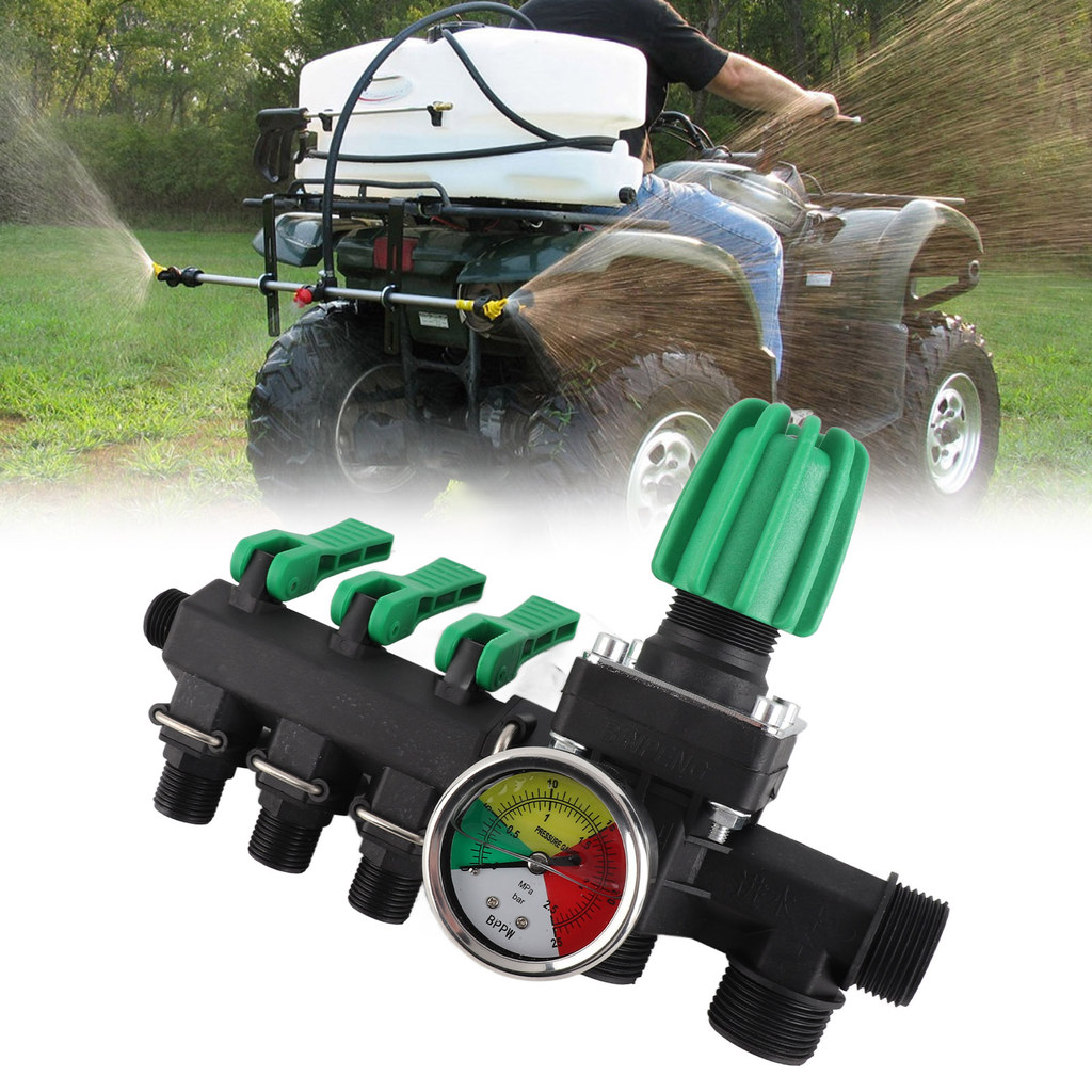 Baru Agricultural Sprayer Control Shut Off Valve 3 Way Water Splitter 3 Way Water Control Valve 3 Wa