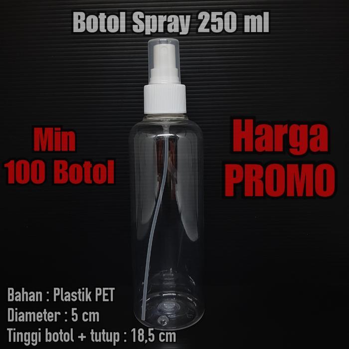 Botol Spray 250 ml / Botol 250ml spray / botol spray 250 ml PROMO isi 100 pcs