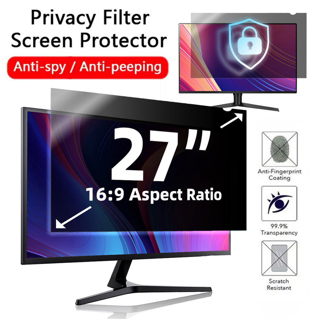 For Widescreen PC 27 Inch Monitor Filter 27'' Inch Computer Privacy Screen Filter 16:9