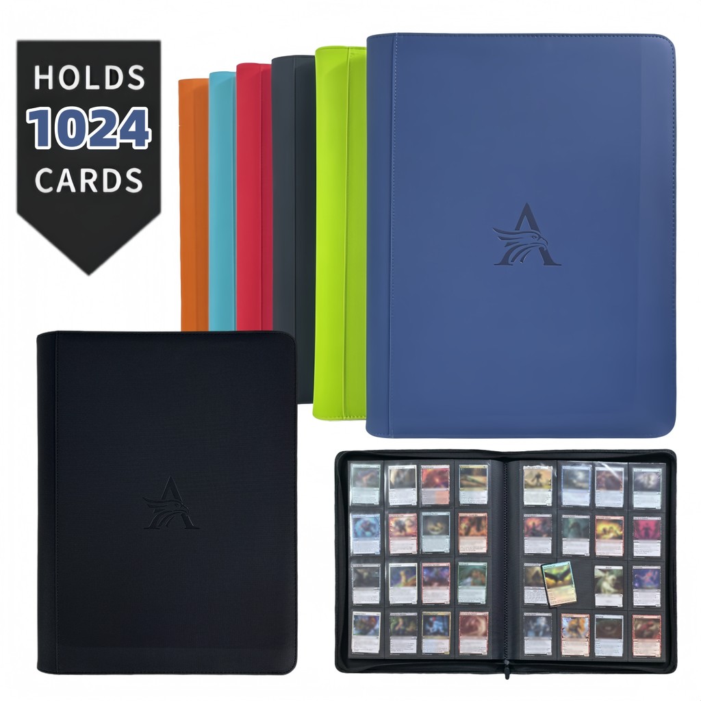 16 Pocket Card Binder 1024 Collection Binder Folder Card Album Card Holder Fit for TCG & sports