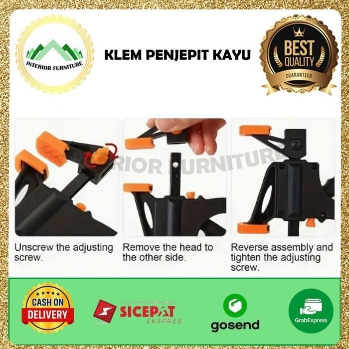 Alat Penjepit Kayu Serbaguna Clamp F Jepit Papan Kayu