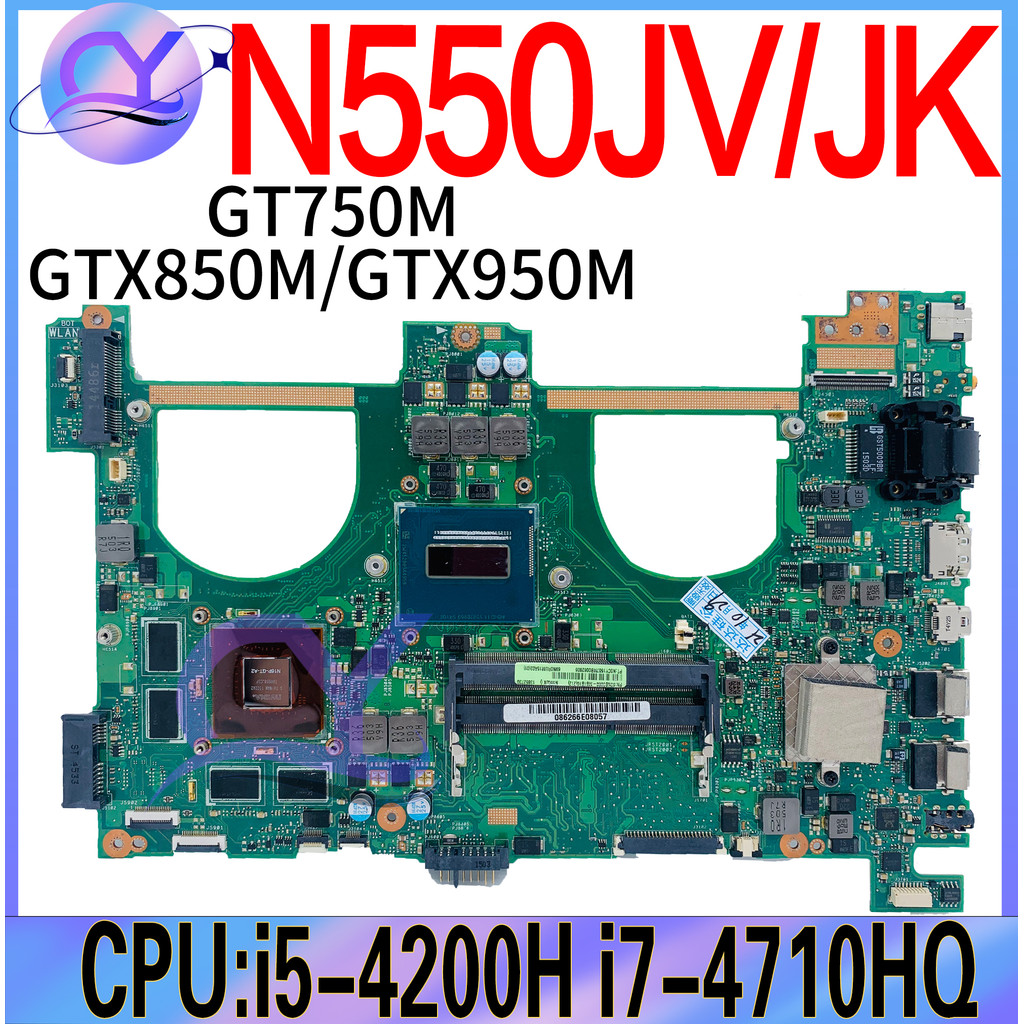 N550JV Mainboard For N550J N550JK N550JX G550J G550JV G550JK G550JX Laptop Motherboard i5 i7 4th GT7