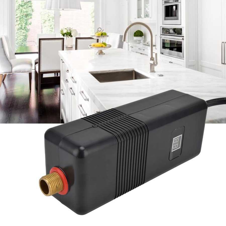 Pemanas Air Listrik Instan 3000W untuk Rumah Kamar Mandi Dapur Kamar Kecil Sistem Pemanas Air Akseso
