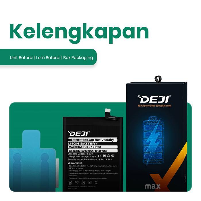 DEJI BATERAI BP4K FOR REDMI NOTE 12 PRO 5G / POCO F5 / X5 PRO 5G / 5000MAH 3.87V CAPACITY BATTERY