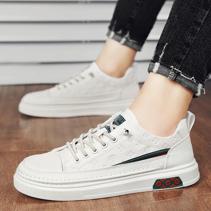 Aerostreet - Sepatu Sneakers Cowok Kulit Pu Sepatu Pria Casual Trendy Mc452