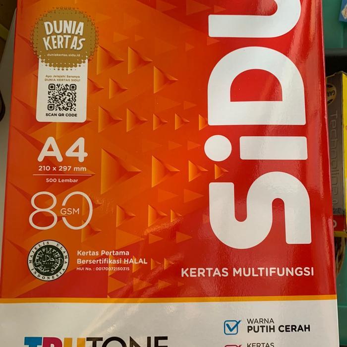 HVS 80 gram A4 SIDU (Sinar Dunia)