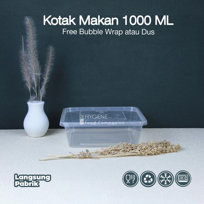 Lunch Box Square 1000ml / Thinwall 1000ml Persegi / Food Container