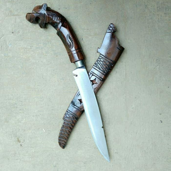 Promo golok macan sembelih tajam motif bolong murah