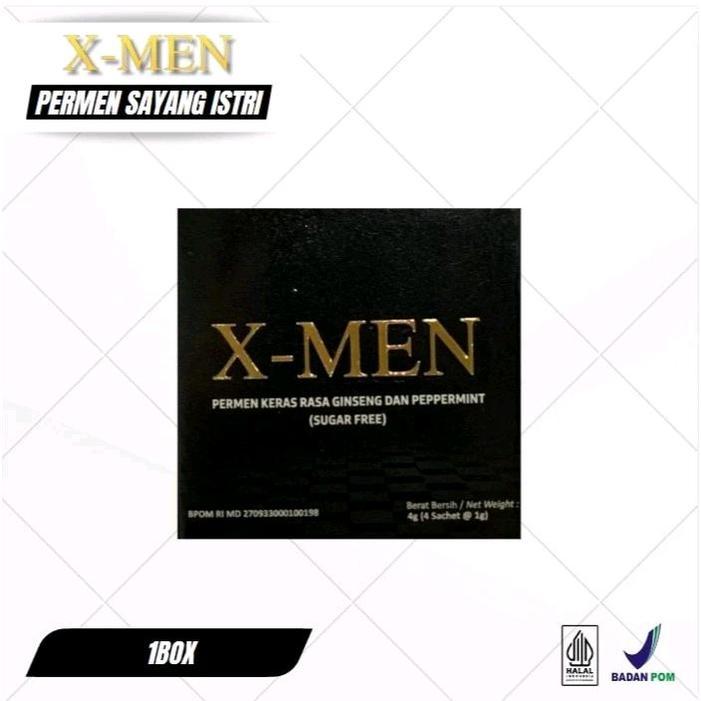 PERMEN X MEN SOLUSI PRIA PERKASA ANTI LOYO - PERMEN KESEHATAN RASA GINSENG