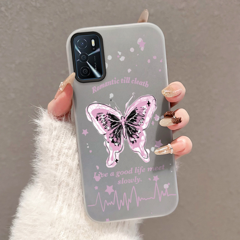 Casing Hp Untuk OPPO A16 OPPO A16s OPPO A54s Case Casing Pola Kupu-kupu Mimpi Cesing HP Kasing Jelly