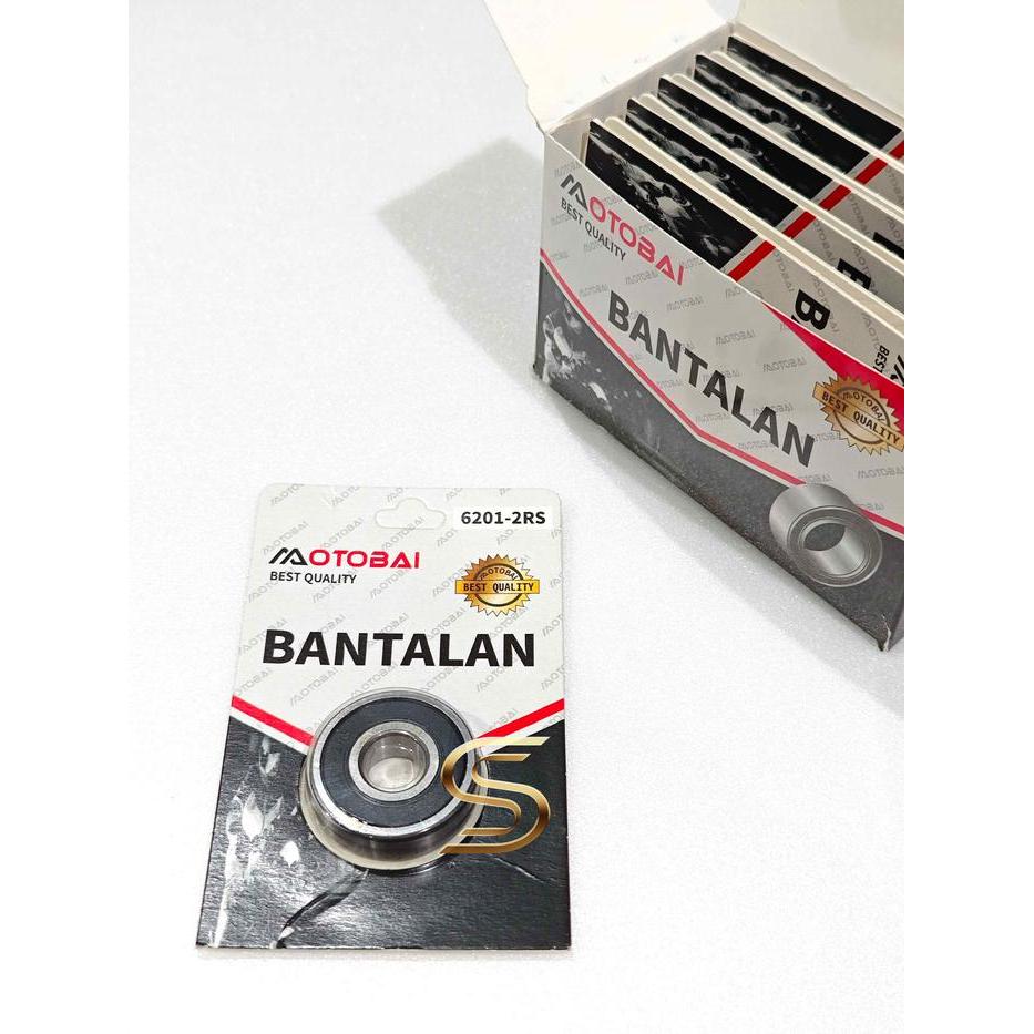 [1 DUS 10 PC] LAHER BEARING 6201 2RS OTOBAI ORIGINAL