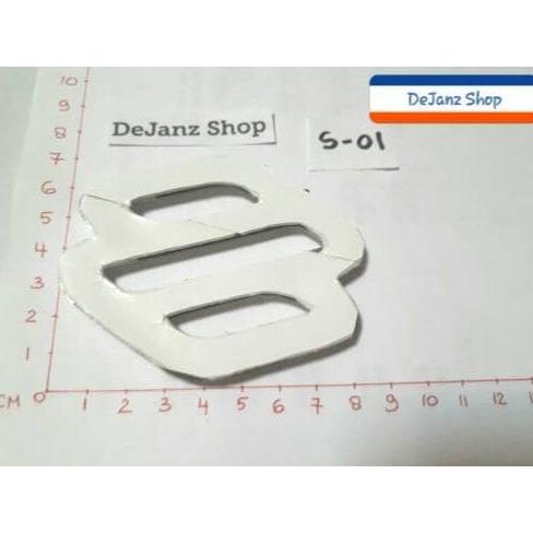 "New" Emblem - Tulisan - Sticker - Tempelan - Logo S . Suzuki Futura. chrome