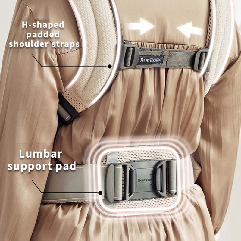 BabyBjorn Baby Carrier in 3D Mesh Ergonomic 3-in-1 Design Supporting Newborns and Toddlers (7-40