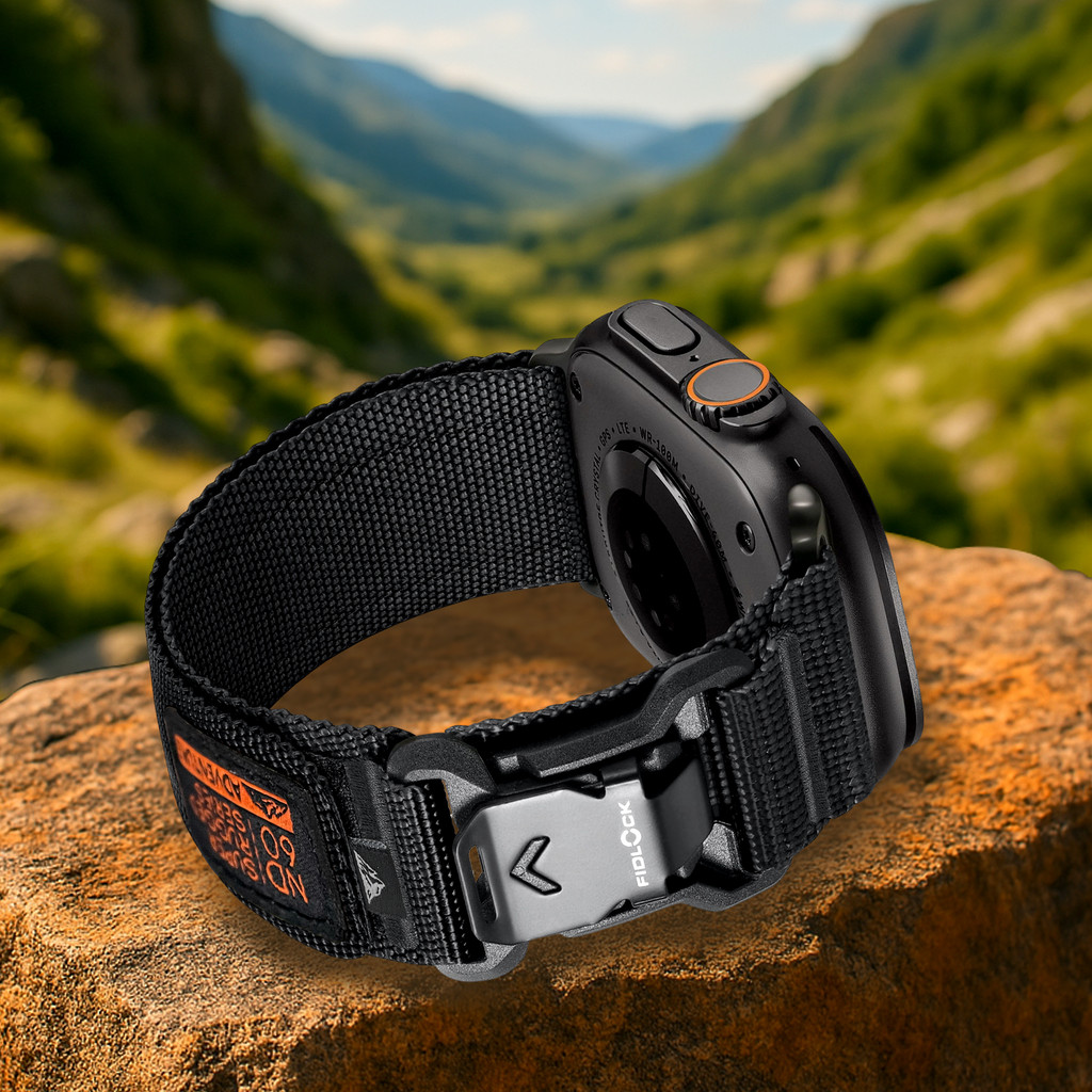 Magnetic Fidlock V-shaped Buckle Sports Strap, Compatible With All Apple Watch Series, Soft Wide