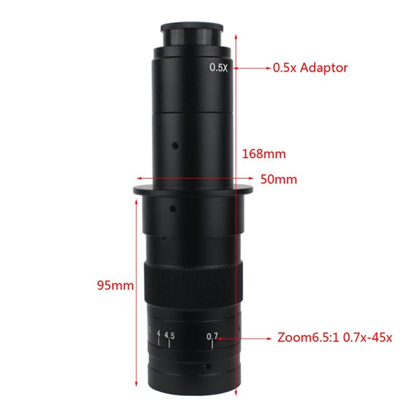 B29C-Industry Video Microscope Camera Objective Lens C-MOUNT Objective Lens Adjustable Focus