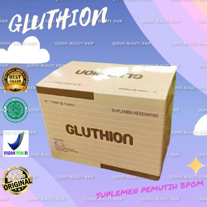 Gluthion Kapsul Whitening / Pemutih Aman Registrasi Bpom