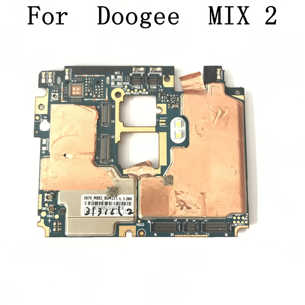 Original Doogee Mix 2 Mainboard 6G RAM+128G ROM Motherboard For Doogee Mix 2 Repair Fixing Part