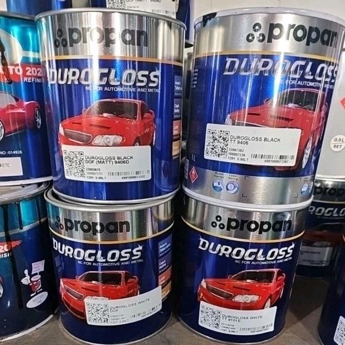 PROPAN DUROGLOSS CAT DUCO MOBIL KAYU BESI DLL 1KG PUTIH HITAM GLOSS DOF READYMIX READY MIX WARNA