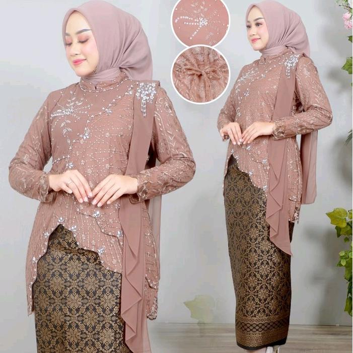 "New" stelan kebaya melati Payet kebaya kondangan kebaya wisuda kebaya modern kebaya muslim kebaya