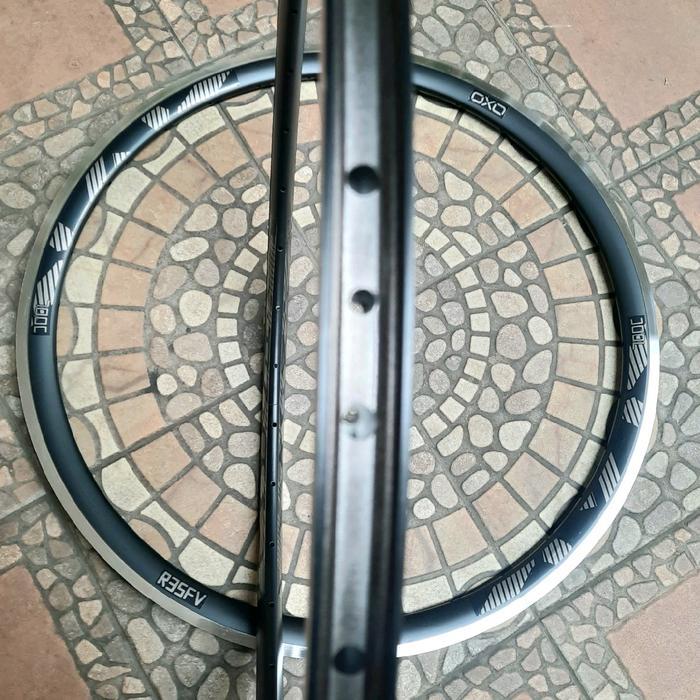 VELG RIMS OXO R35FV 700c 32H CNC ALLOY HITAM