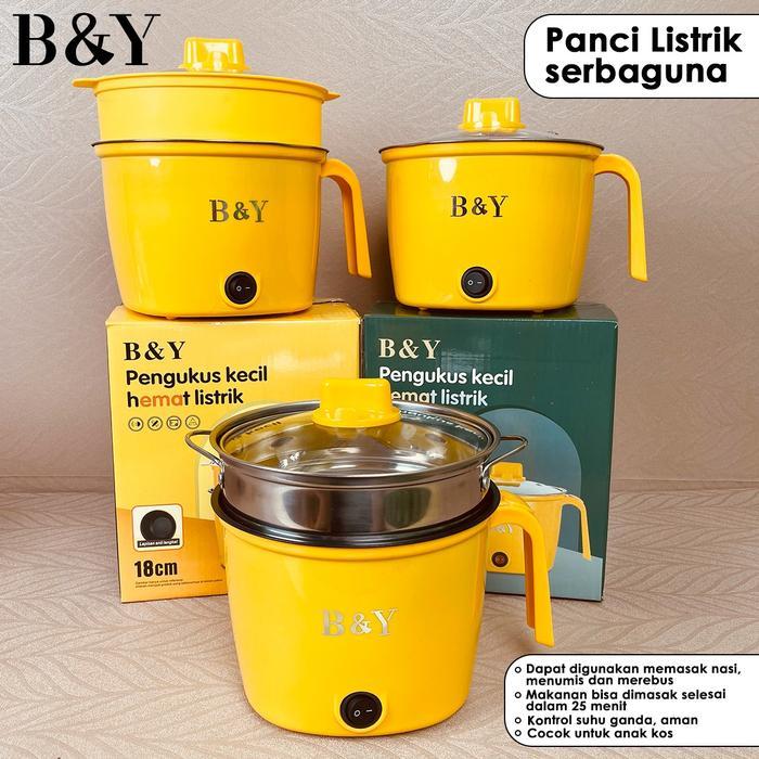 Sanken Living - Panci Listrik Multifungsi 16Cm - Wajan Anti Lengket & Anti Karat - Kapasitas 0.8L -