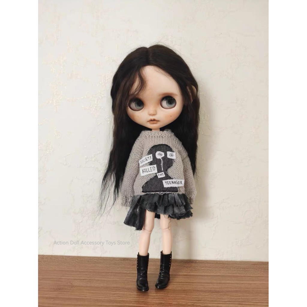 Blythe Doll Clothes Fashionable personalized Design sweater Doll Clothes(Fit