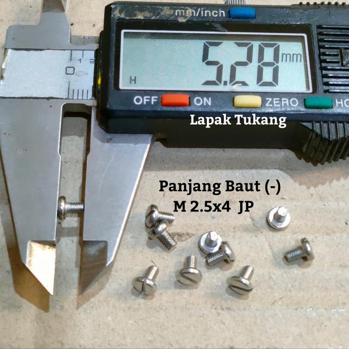 Baut Minus M2.5X4 Jp Baut Obeng Min M2.5 Stainless 304 Hemat
