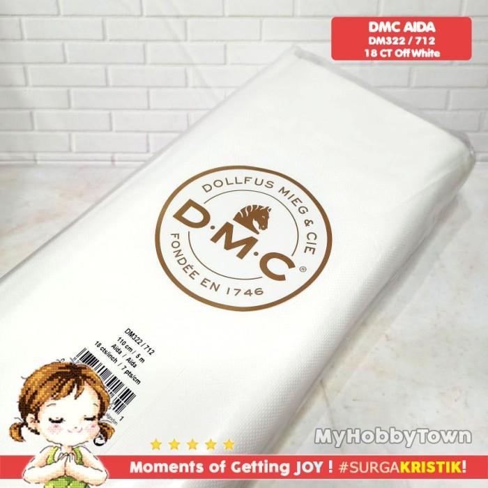 Terlaris Kain Sulam Kristik Strimin Aida Dmc 18Ct 712 Dm322