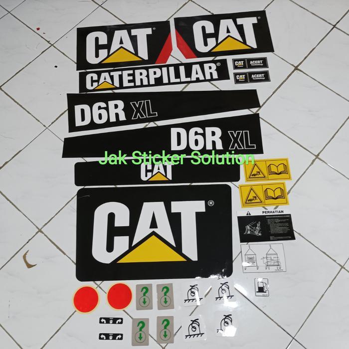 Stiker Dozer Cat D6R Xl Sticker Alat Berat