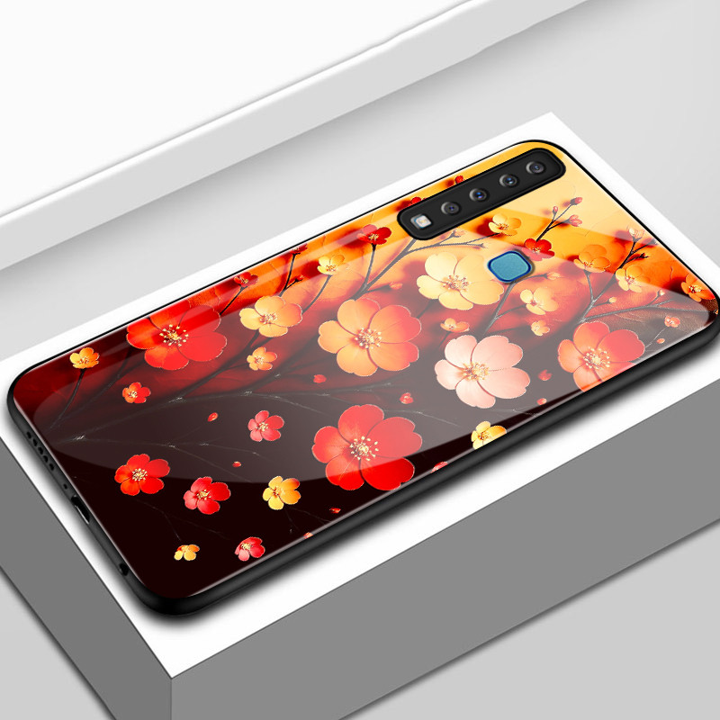 Casing Hp Untuk Samsung A9 2018 A8+ 2018 A8 2018 Case Casing pola Bunga yang ramah Kasing HP Kesing 