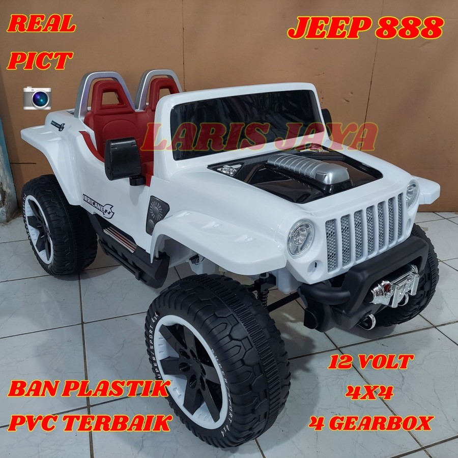 PROMO TERMURAH MOBILAN AKI JEEP 4X4 AKI 24 VOLT MOBIL AKI ANAK JEEP 888 JUMBO TERBARU MOBILAN AKI AN