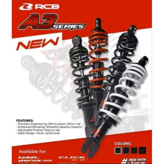 Shock Rcb Shok Breaker Non Tabung New Model A3 Series Rcb Original All Metic
